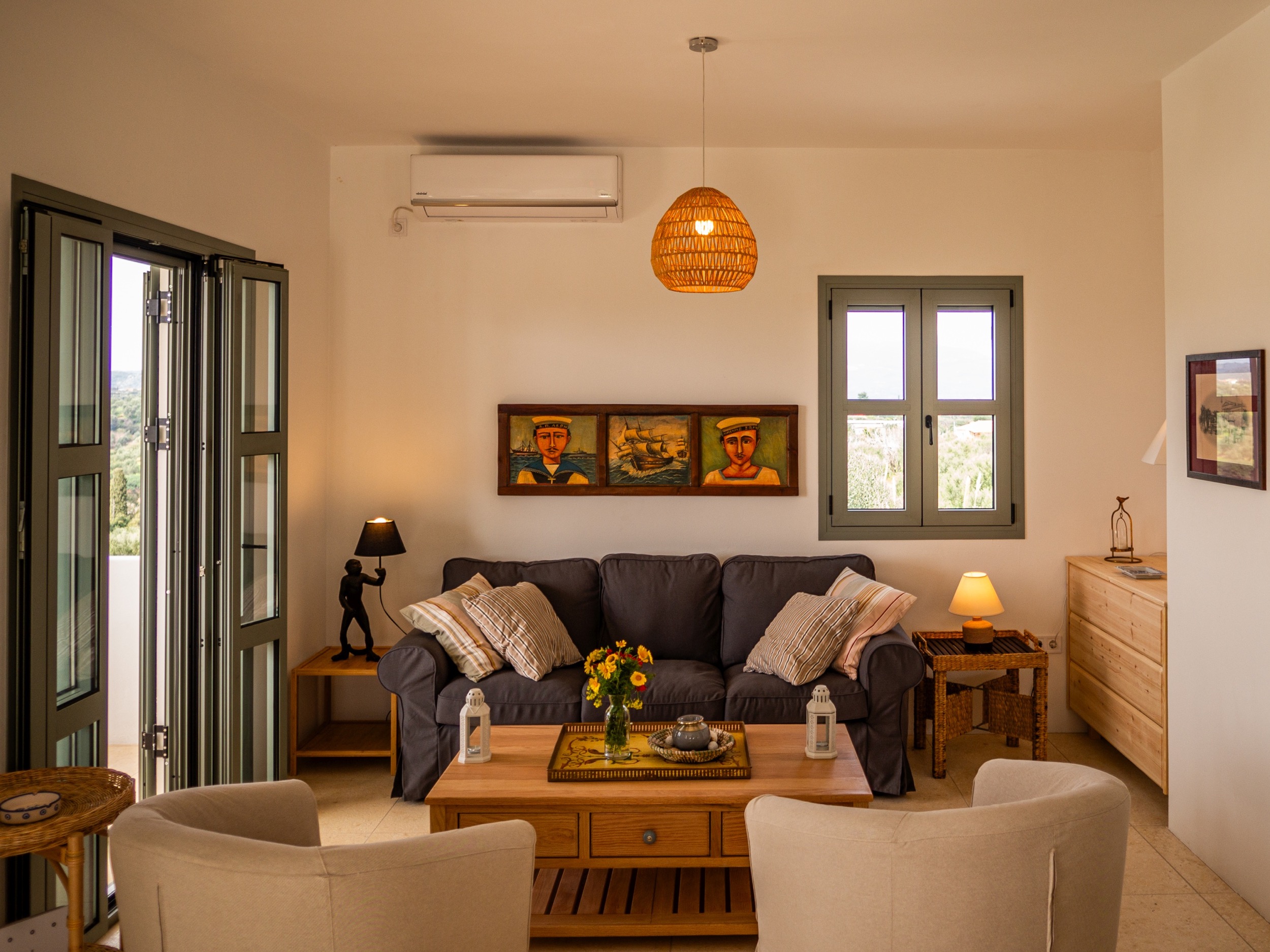 wohnbereich kueche villa gerakada koroni peloponnes 16