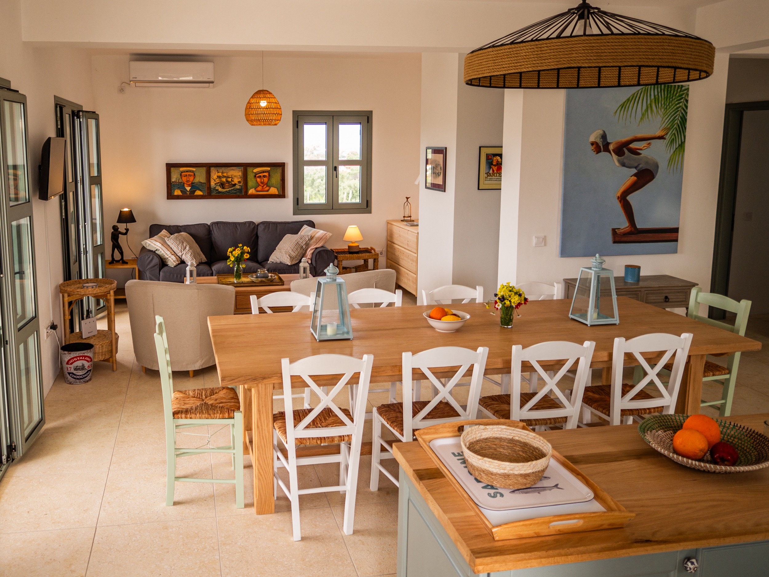 wohnbereich kueche villa gerakada koroni peloponnes 17