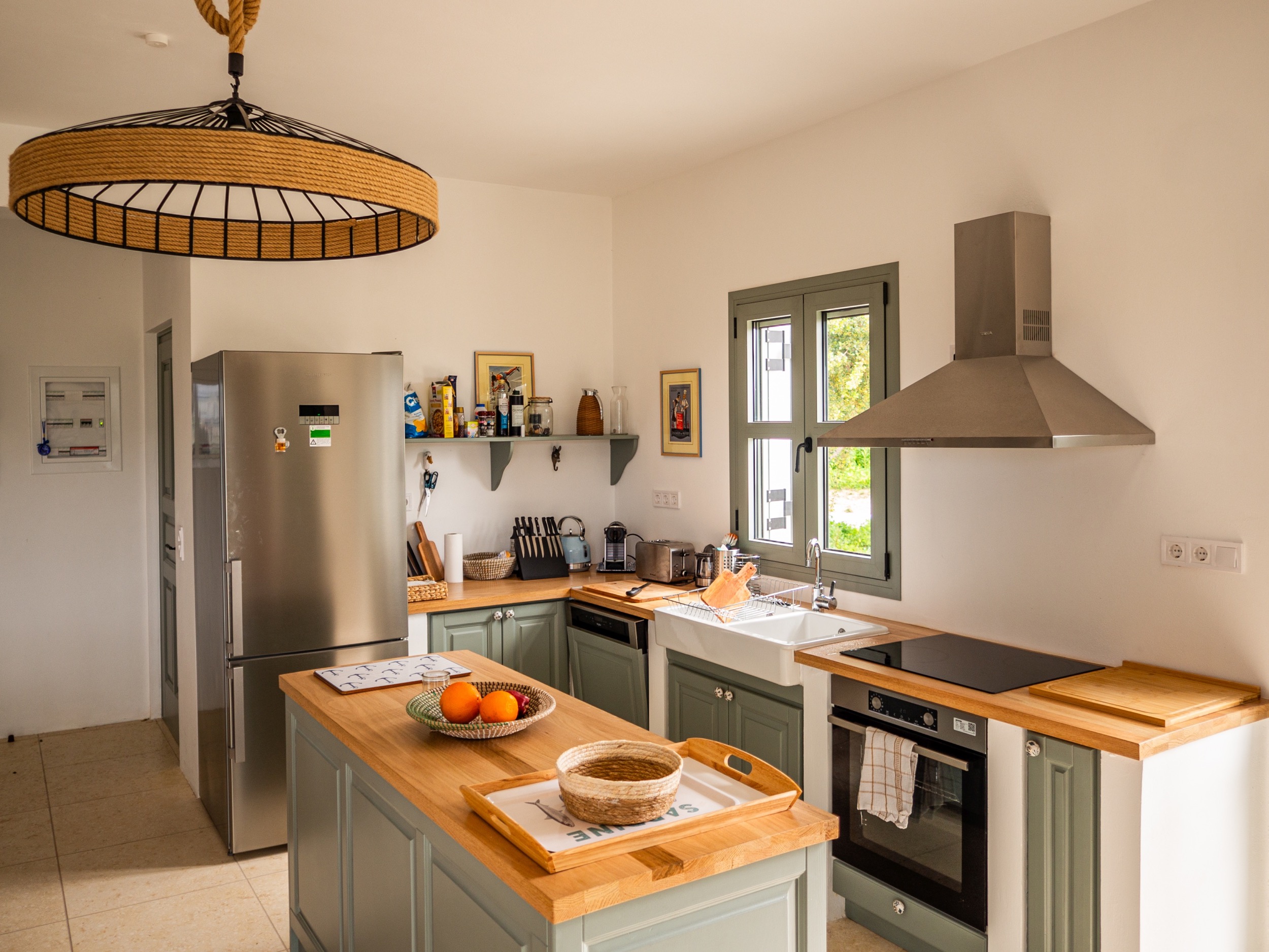 wohnbereich kueche villa gerakada koroni peloponnes 4
