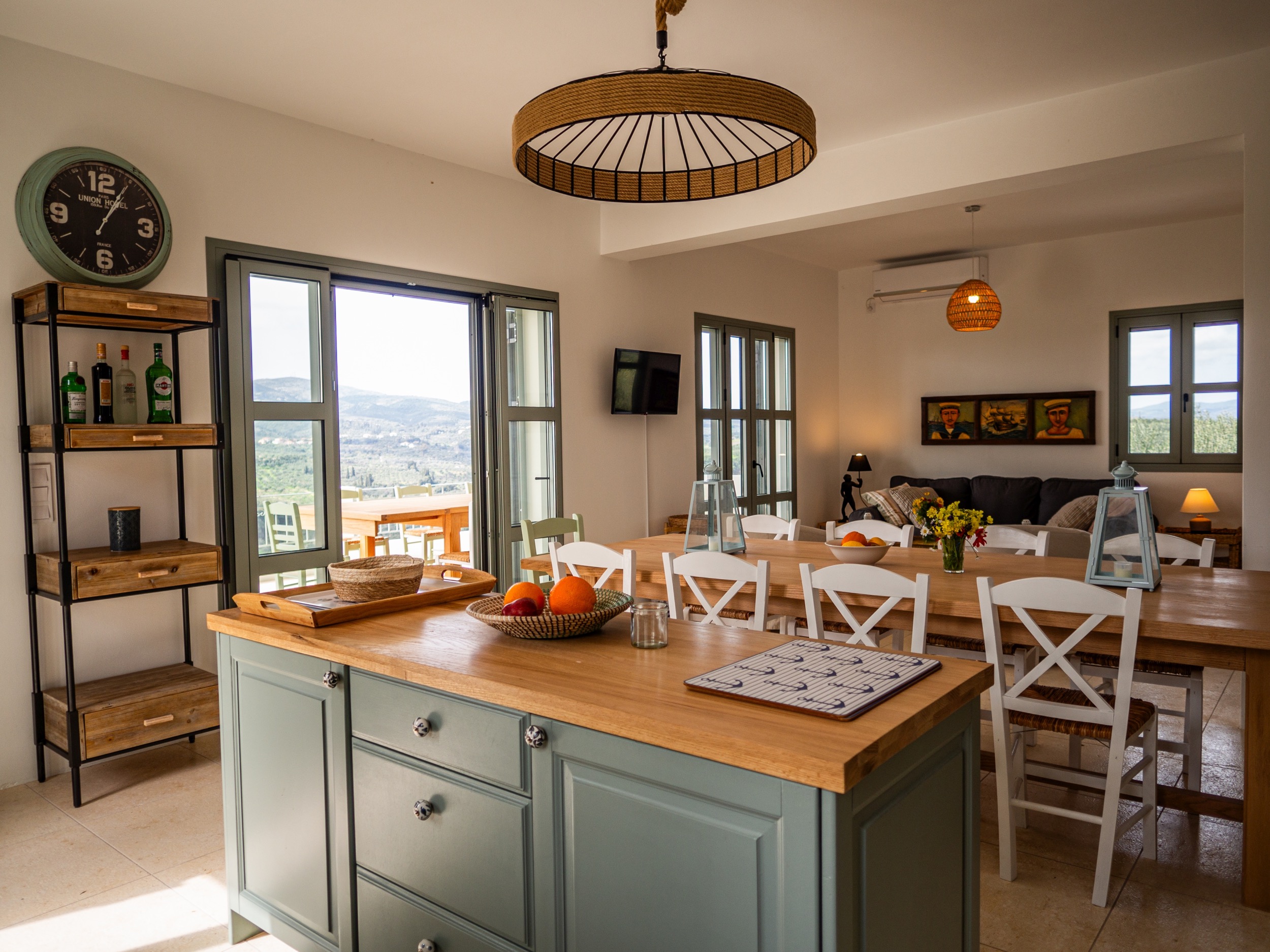 wohnbereich kueche villa gerakada koroni peloponnes 7